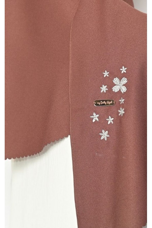 Pasmina Oval Azzura Instan Lasercut Choco Chip